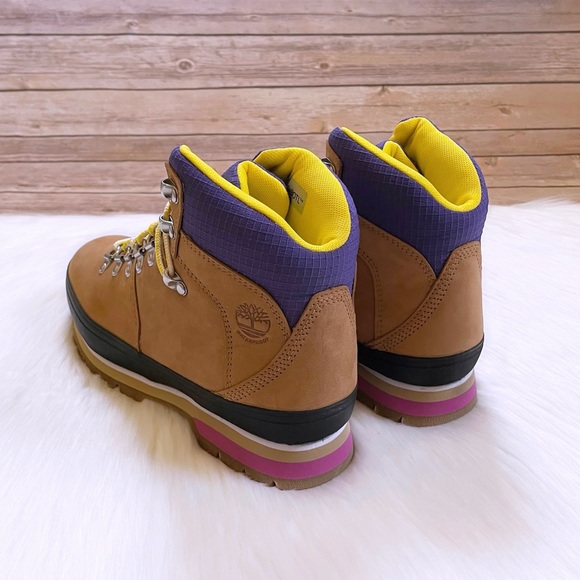 Timberland Women’s Euro Hiker Waterproof Boots In Wheat - Picture 4 of 7